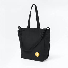 img 3 attached to Jeelow Canvas Handbag Crossbody Shoulder Women's Handbags & Wallets: Stylish and Versatile Shoulder Bags