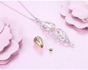 img 2 attached to 📿 S925 Sterling Silver Cremation Urn Pendant Necklace | Hollow Urn Memorial Jewelry for Ashes – Enhanced SEO