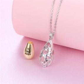 img 3 attached to 📿 S925 Sterling Silver Cremation Urn Pendant Necklace | Hollow Urn Memorial Jewelry for Ashes – Enhanced SEO