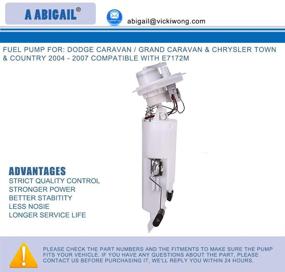 img 3 attached to High-Quality Fuel Pump Assembly A7172M: Perfect Replacement for 2004-2007 Dodge Caravan / Grand Caravan & Chrysler Town & Country E7172M