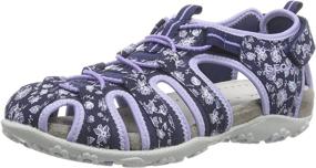 img 4 attached to Geox Girls Roxanne Fuchsia: Athletic Shoes for Little Girls - Stylish and Supportive