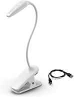 🔋 energizer rechargeable clip-on led reading book light with adjustable light modes - night light clip for desk, headboard, computers - includes usb cable логотип