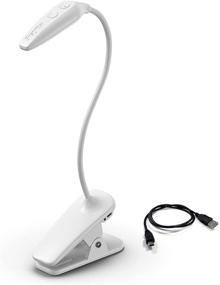 img 4 attached to 🔋 Energizer Rechargeable Clip-on LED Reading Book Light with Adjustable Light Modes - Night Light Clip for Desk, Headboard, Computers - Includes USB Cable