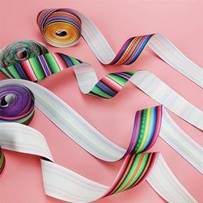 img 3 attached to HANGNUO Rainbow Stripes Grosgrain Wrapping