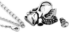 img 3 attached to Captivating Stainless Steel Cat Angel Urn Necklace for Pet Ashes - Cherished Cremation Jewelry & Memorial Keepsake
