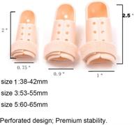 flexible plastic finger splints set - 3 sizes: mallet, dip finger supports for protection, straightening & knuckle immobilization логотип