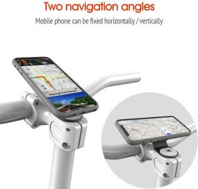 img 1 attached to 📱 Universal Aluminum Alloy Mountain Bike Phone Holder with Quick Mount, Ultra-Lock System GPS Bracket, Riding Clip Stand – Compatible with iPhone, Samsung, Google – MTB Road Bicycle Handlebar Stem Mount