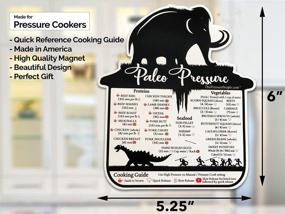 img 3 attached to Magnetic Cooking Times Guide Cheat Sheet for Instant Pot & Electronic Pressure Cookers by The Pressure People - USA Made, Paleo Pressure, Instapot Accessories