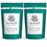 👣 purely northwest tea tree, peppermint, msm & epsom salt foot soak: ultimate relief for athlete's foot, burning & itching, stubborn foot odor, callouses, foot pain & gout - all natural, made in the usa (2lb) logo