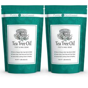 img 4 attached to 👣 Purely Northwest Tea Tree, Peppermint, MSM & Epsom Salt Foot Soak: Ultimate Relief for Athlete's Foot, Burning & Itching, Stubborn Foot Odor, Callouses, Foot Pain & Gout - All Natural, Made in the USA (2LB)