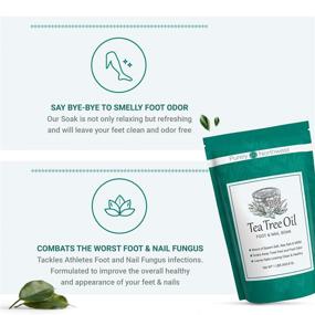 img 2 attached to 👣 Purely Northwest Tea Tree, Peppermint, MSM & Epsom Salt Foot Soak: Ultimate Relief for Athlete's Foot, Burning & Itching, Stubborn Foot Odor, Callouses, Foot Pain & Gout - All Natural, Made in the USA (2LB)