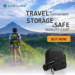 img 1 attached to Caseling Portable Hard Carrying Travel Storage Case for External Optical Drives - Black