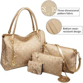 img 1 attached to 👜Сумка Pahajim для женщин - плечевая сумка хобо с кошельком – стильные, модные и функциональные!