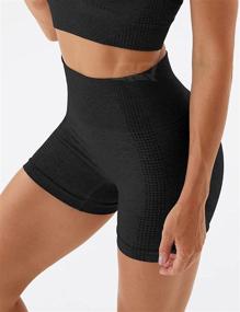 img 2 attached to 🩳 Premium Tummy Control Seamless Yoga Shorts for Women - High Waist, Push-Up, Elasticized Compression Hot Pants