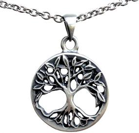 img 4 attached to OhDeal4U Yggdrasil Pendant Stainless Necklace