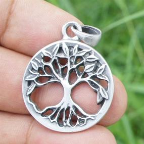 img 1 attached to OhDeal4U Yggdrasil Pendant Stainless Necklace