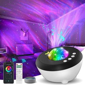 img 4 attached to 🌌 GOOSEL Galaxy Projector with Bluetooth Music Speaker & Remote Control, Bedroom Star Projector with APP, 8 White Noises, and Alexa Compatibility