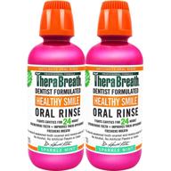 therabreath sparkle mint 16 ounce (pack of 2) - dentist formulated oral rinse for a healthy smile that lasts 24 hours логотип