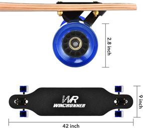 img 2 attached to 🛹 Freestyle Windrunner Longboard Skateboard for FreeStyle Riding