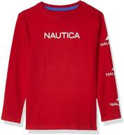 nautica sleeve graphic white small boys' clothing for tops, tees & shirts logo