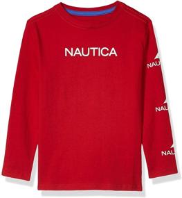 img 3 attached to Nautica Sleeve Graphic White Small Boys' Clothing for Tops, Tees & Shirts