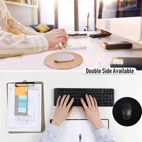 img 3 attached to 🖲️ Metal Aluminum Mouse Pad: Smooth Ultra-Thin Hard Pad for Office and Games (Gold)