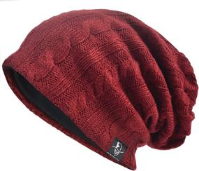 img 3 attached to 🧢 VECRY Men's Slouch Beanie Skull Cap Extra Long Baggy Hip-Hop Hat for Winter and Summer