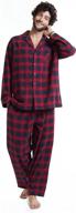 sioro pajamas set flannel sleepwear loungewear logo