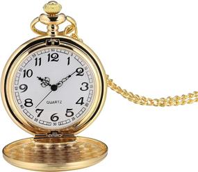 img 4 attached to 🕰️ I MART Vintage Smooth Pocket Watch