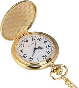 img 3 attached to 🕰️ I MART Vintage Smooth Pocket Watch