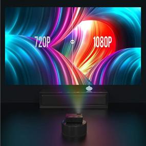 img 3 attached to 🌟 YABER Y21 1920 x 1080P Native Projector 7800 Lumens Upgraded Full HD Video, 4K & Zoom Support, Home & Outdoor Compatible with TV Stick, HDMI, VGA, USB, iPhone, Android, Laptop, PS4, Xbox