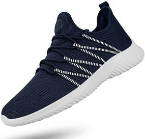 img 4 attached to Men's Breathable Lightweight Comfortable Sneakers – Feethit Shoes for Loafers & Slip-Ons
