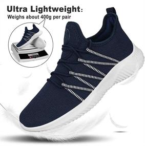 img 1 attached to Men's Breathable Lightweight Comfortable Sneakers – Feethit Shoes for Loafers & Slip-Ons