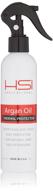 🔥 hsi professional argan oil heat protector - 450º f flat iron & hot blow dry protection, sulfate free, prevents damage & breakage - 8 oz, made in usa, packaging varies logo