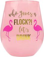 flamingo party time! grab your 22oz stemless wine glass for the perfect girls trip and celebrate with a flock! логотип