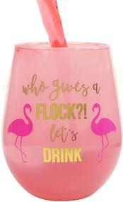 img 3 attached to Flamingo Party Time! Grab Your 22oz Stemless Wine Glass for the Perfect Girls Trip and Celebrate with a Flock!