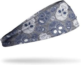 img 1 attached to 🔵 Blue Muertos Big Bang Lite Headband by JUNK Brands: Versatile and One Size Fits All!