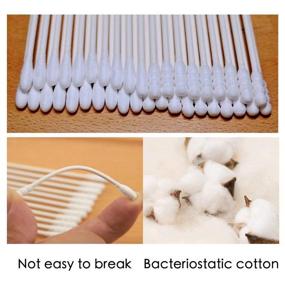 img 2 attached to 🌟 300-Piece Double Tipped Cotton Swabs with Spiral Head - Multipurpose, Highly Absorbent, Hygienic, Sterile Sticks for Safe Cleaning