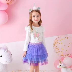 img 3 attached to 👗 DXTON Toddler Dresses Leggings Outfits - Girls' Clothing Perfect for Leggings