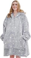 oversized wearable blanket sweatshirt luminous bedding logo