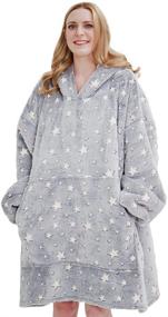 img 4 attached to Oversized Wearable Blanket Sweatshirt Luminous Bedding