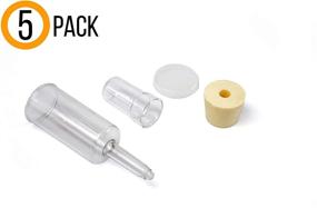 img 2 attached to 🍺 Enhance Your Home Brewing Experience with Box Brew Kits 5-Pack Airlock and Stopper Set for Fermentation of Beer, Wine, Kombucha, Fits Gallon Jugs (5)