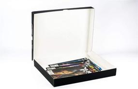 img 1 attached to 📦 Lineco Folio Storage Box: Archival Clamshell with Metal Edge for Organizing and Preserving Photos, Documents, Crafts, and Wedding Dresses - 11 x 14 inches - Black