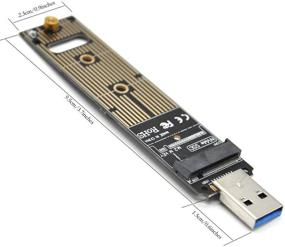 img 2 attached to Padarsey M.2 NVME USB 3.1 Adapter: High-Speed USB Card Reader for Samsung and Other M.2 SSDs with PCI-E Type