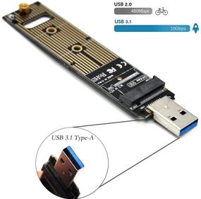 img 3 attached to Padarsey M.2 NVME USB 3.1 Adapter: High-Speed USB Card Reader for Samsung and Other M.2 SSDs with PCI-E Type