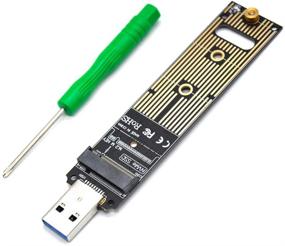 img 4 attached to Padarsey M.2 NVME USB 3.1 Adapter: High-Speed USB Card Reader for Samsung and Other M.2 SSDs with PCI-E Type