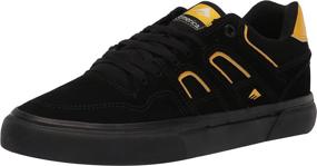 img 4 attached to Emerica Mens Skate Black Yellow Men's Shoes in Athletic