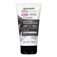 👊 garnier clean scrub blackhead eliminating 5 ounce (145ml) (3 pack): powerhouse solution for clear, blemish-free skin! logo