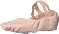 danzcue stretch canvas ballet slipper women's shoes logo