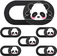 🐼 enhance privacy and security with webcam cover slide (panda), 6 pack for macbook, laptop, pc, imac, ipad, iphone, and more logo